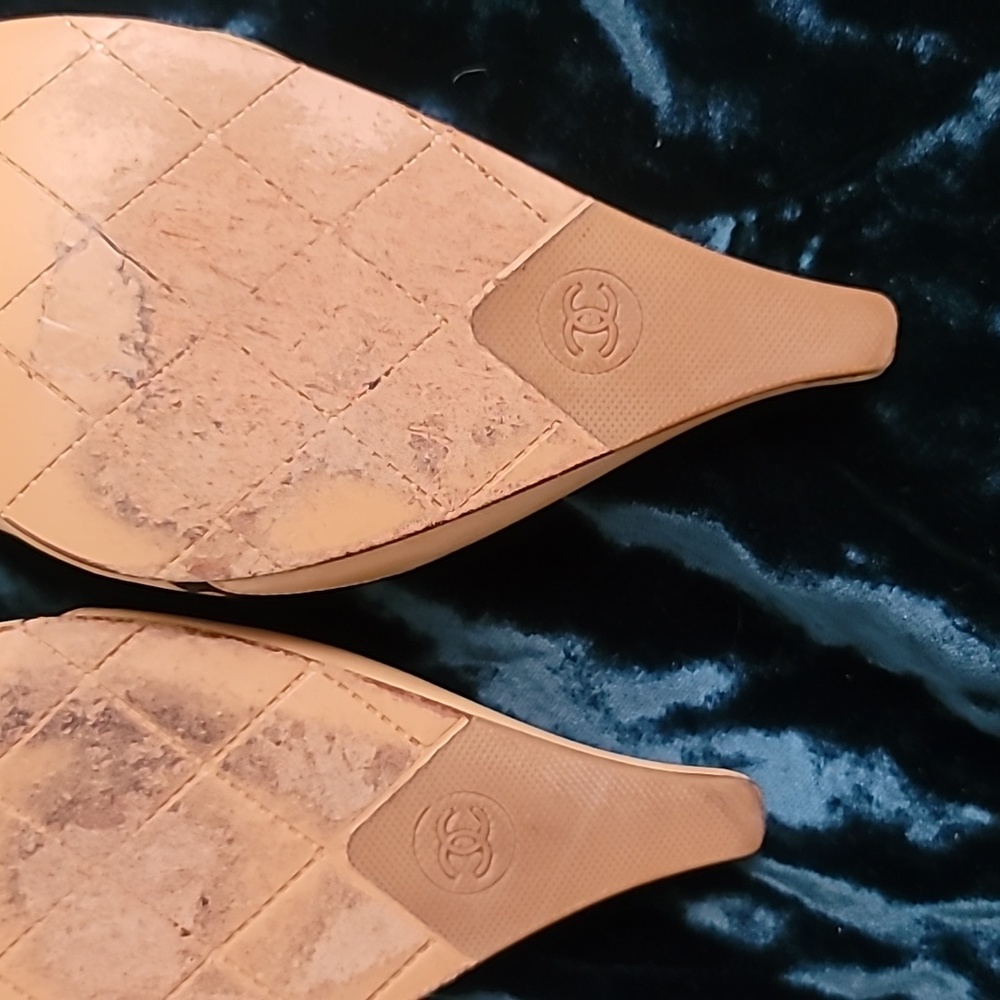 Chanel slingback shoes size 37.5 - Picture 7 of 7
